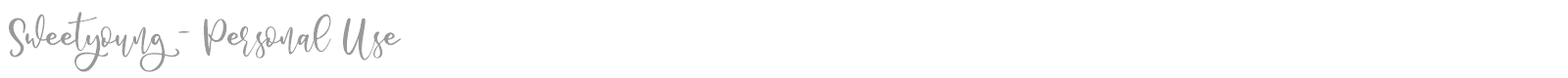 Sweetyoung font preview